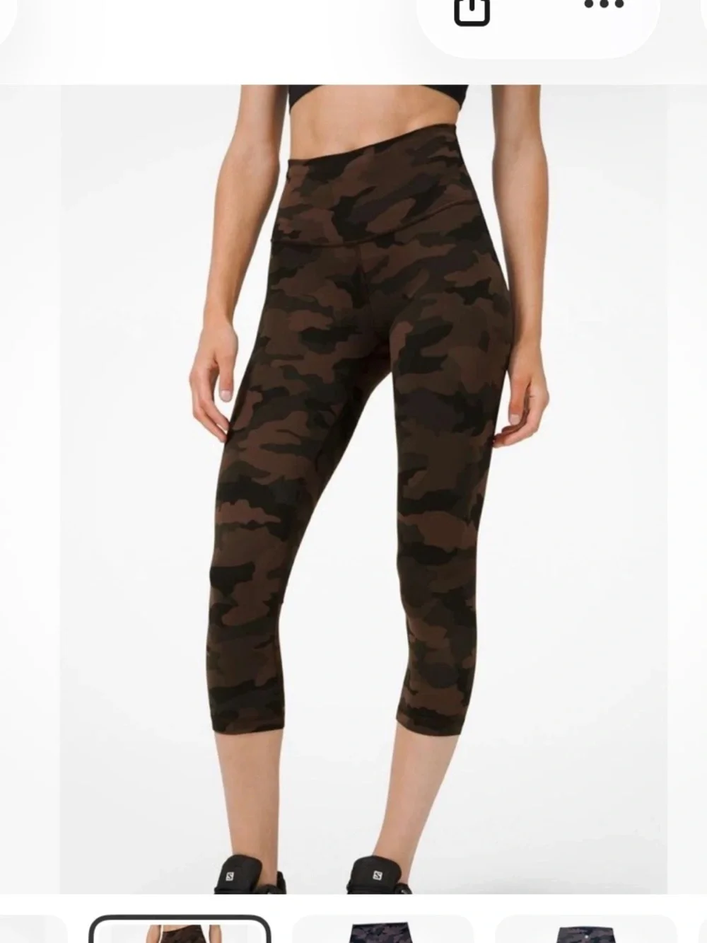 Bundle Base Pace HR Fleece floral electric & Wunder Train HR Crop Camo tights